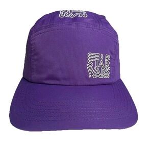 Disney Parks STAR WARS Purple 5 Panel Adult Unisex Athletic Dri-fit Hat Cap NEW